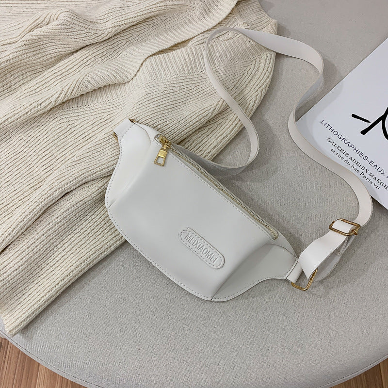Pure Color Simple Ladies Waist Bag Chest Bag