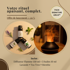 Pack sensoriel Airlis™ — Diffuseur Flamme + Trio d’huiles (3×10 ml)