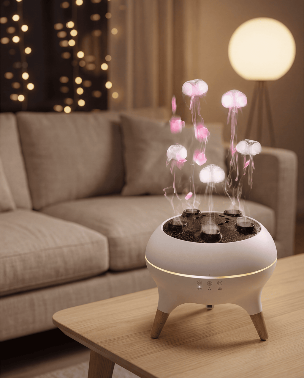 Diffuseur d’huiles essentielles Jellyfish Airlis™ – Brume hypnotique & lumière apaisante