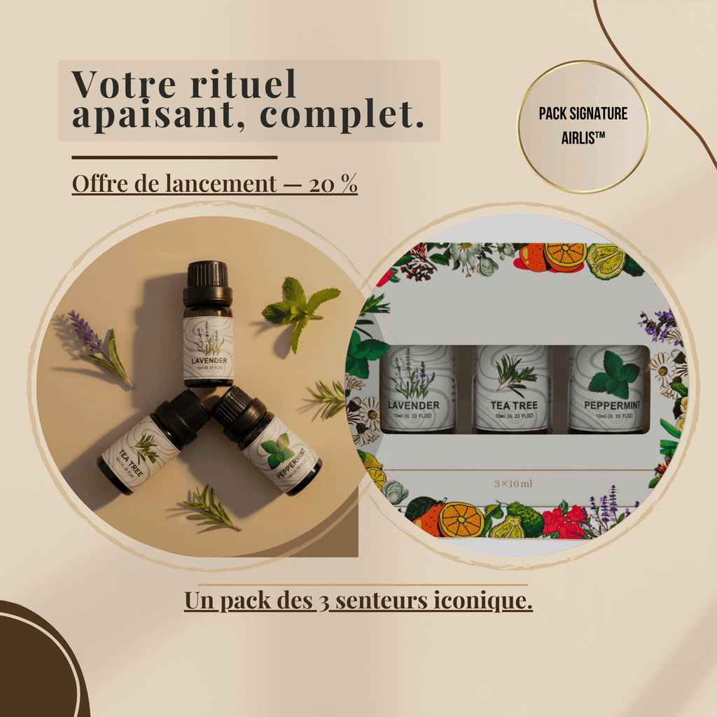 Pack Huiles Essentielles Airlis™ — Trio iconique (3×10 ml)