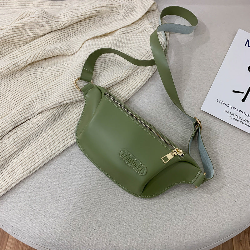 Pure Color Simple Ladies Waist Bag Chest Bag