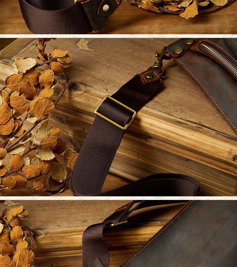 Handmade Cowhide Personalized Chest Bag