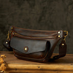 Handmade Cowhide Personalized Chest Bag