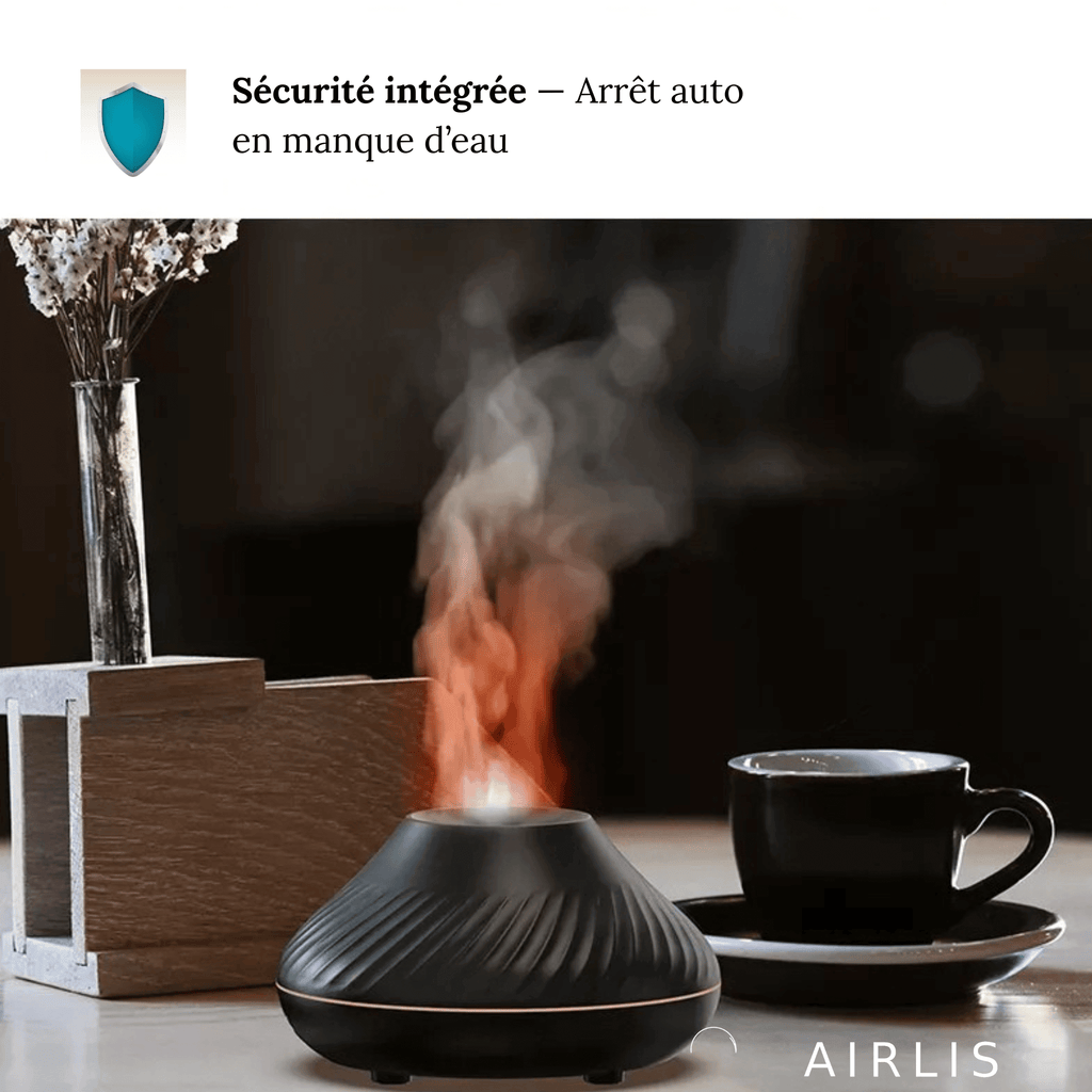 Diffuseur Airlis avec arrêt automatique en manque d’eau – sécurité intégrée